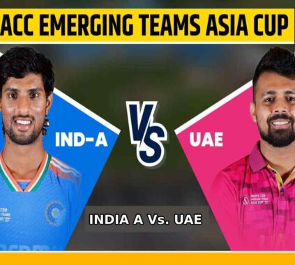 United Arab Emirates National Cricket Team Vs India A Cricket Team Match Scorecard