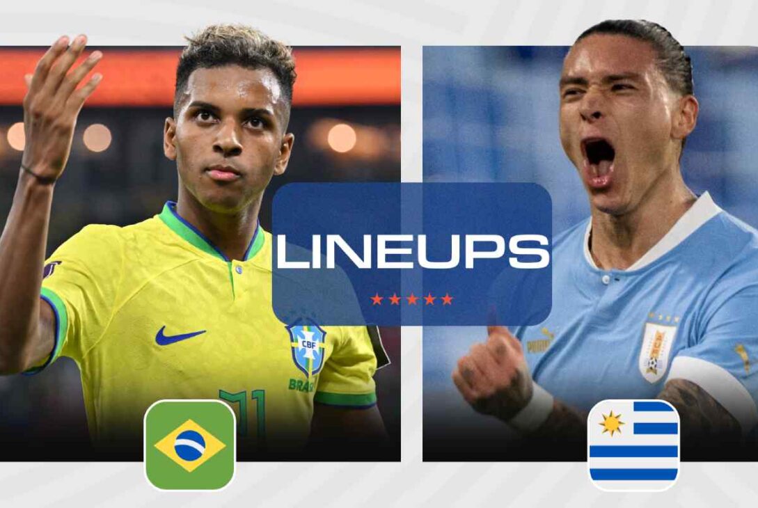 Brazil National Football Team Vs Uruguay National Football Team Lineups