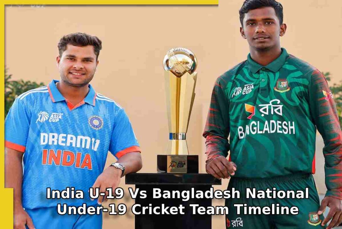 India U-19 Vs Bangladesh National Under-19 Cricket Team Timeline